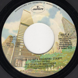 The Statler Brothers How To Be A Country Star Vinyl 7" USED