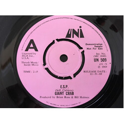 Giant Crab E.S.P. USED VINYL 7INCH SINGLE PROMO
