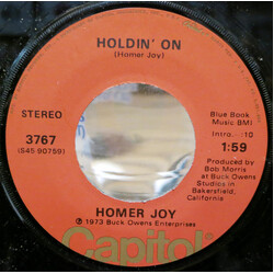 Homer Joy Holdin' On / Southern California Sand USED VINYL 7INCH 45 RPM SINGLE