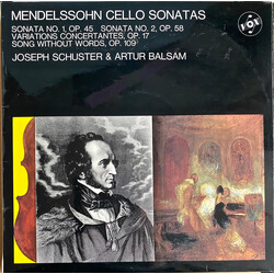 Felix Mendelssohn-Bartholdy / Joseph Schuster / Arthur Balsam Cello Sonatas Vinyl LP USED