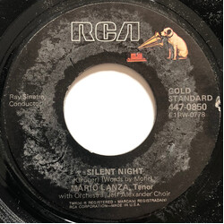 Mario Lanza Silent Night USED VINYL 7INCH SINGLE REISSUE STYRENE