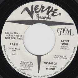 Lalo Schifrin Latin Soul / Latin Soul USED VINYL 7INCH 45 RPM PROMO STEREO MONO