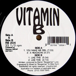 Vitamin B You Make Me Feel USED VINYL 12INCH 33 S RPM