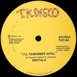 Obatala I'll Remember April / Shades Of September USED VINYL 12INCH 45 RPM