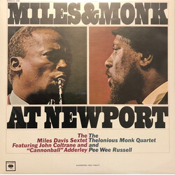 The Miles Davis Sextet / John Coltrane / Cannonball Adderley / The Thelonious Monk Quartet / Pee Wee Russell Miles & Monk At Newport Vinyl LP USED