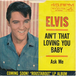 Elvis Presley Ain't That Loving You Baby USED VINYL 7INCH 45 RPM SINGLE REISSUE