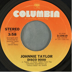 Johnnie Taylor Disco 9000 / Right Now USED VINYL 7INCH 45 RPM STYRENE STEREO