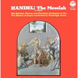Georg Friedrich Händel / Randolph Jones / Pro Musica Antiqua Orchestra The Messiah (In English) Vinyl LP USED