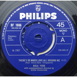 Nola York There's So Much Love All Around Me USED VINYL 7INCH