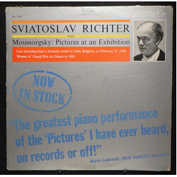 Modest Mussorgsky / Sviatoslav Richter Pictures At An Exhibition Vinyl LP USED
