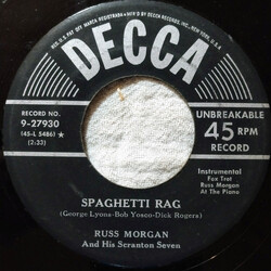 Russ Morgan And His Orchestra Spaghetti Rag USED VINYL 7INCH 45 RPM SINGLE MONO