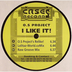 O.S. Project I Like It! USED VINYL 12INCH 33 S RPM 45 RPM