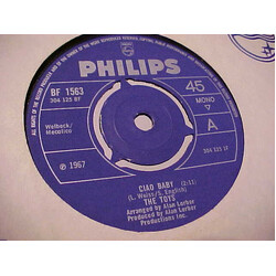 The Toys Ciao Baby USED VINYL 7INCH 45 RPM SINGLE