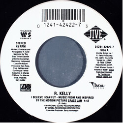 R. Kelly I Believe I Can Fly USED VINYL 7INCH 45 RPM STEREO