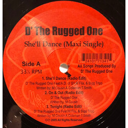 D-Tha Rugged One She'll Dance USED VINYL 12INCH 33 S RPM MAXI-SINGLE