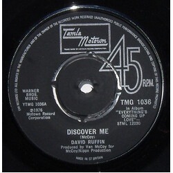 David Ruffin Discover Me / Smiling Faces Sometimes USED VINYL 7INCH SINGLE