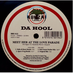 Da Hool Meet Her At The Love Parade USED VINYL 12INCH 33 S RPM STEREO