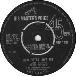 Elkie Brooks He's Gotta Love Me USED VINYL 7INCH 45 RPM SINGLE
