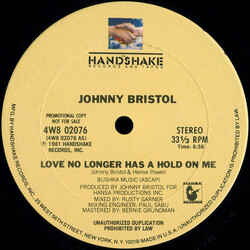 Johnny Bristol Love No Longer Has A Hold On Me USED VINYL 12INCH 33 S RPM PROMO