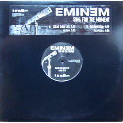 Eminem Sing For The Moment USED VINYL 12INCH PROMO