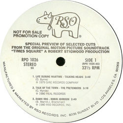 Various Special Preview Of Selected Cuts From The Original Motion Picture Soundtrack "Times Square" A Robert Stigwood Production Vinyl 12" USED