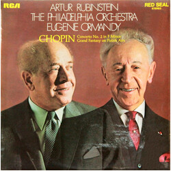 Frédéric Chopin / Arthur Rubinstein / Eugene Ormandy / The Philadelphia Orchestra Concerto No. 2 In F Minor / Grand Fantasy On Polish Airs Vinyl LP US