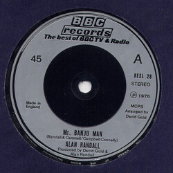 Alan Randall Mr. Banjo Man USED VINYL 7INCH 45 RPM SINGLE STEREO