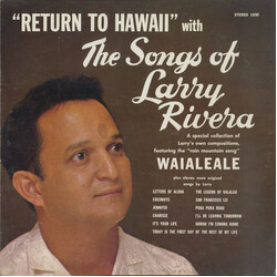 Larry Rivera "Return To Hawaii" With The Songs Of Larry Rivera Vinyl LP USED