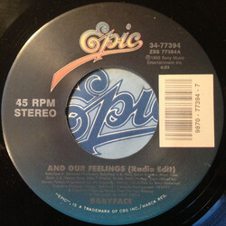 Babyface And Our Feelings / Never Keeping Secrets USED VINYL 7INCH 45 RPM SINGLE