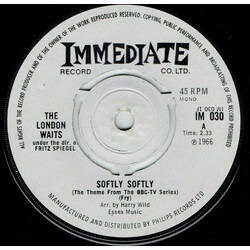 The London Waits Softly Softly USED VINYL 7INCH 45 RPM MONO