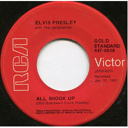 Elvis Presley All Shook Up / That's When Your Heartaches Begin USED VINYL 7INCH 45 RPM REISSUE