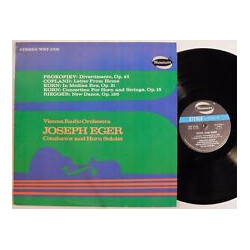 Joseph Eger Music Of Korn · Prokofiev · Riegger · Copland Vinyl LP USED