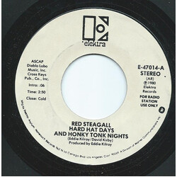 Red Steagall Hard Hat Days And Honky Tonk Nights USED VINYL 7INCH 45 RPM PROMO