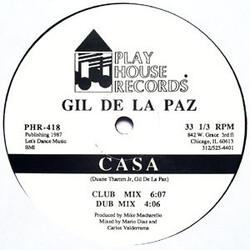 Gil De La Paz Casa / I Wanna Live USED VINYL 12INCH