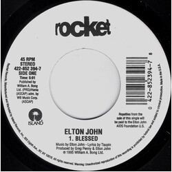 Elton John Blessed USED VINYL 7INCH 45 RPM SINGLE