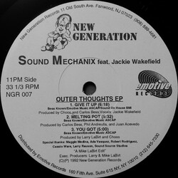 Sound Mechanix Outer Thoughts EP USED VINYL 12INCH 33 S RPM EP