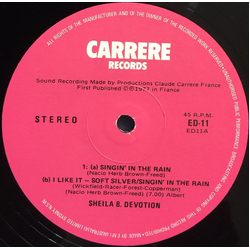 Sheila & B. Devotion Singin In The Rain Vinyl 12" USED