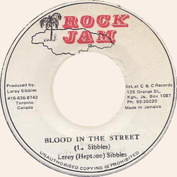 Leroy Sibbles Blood In The Street USED VINYL 7INCH 45 RPM SINGLE