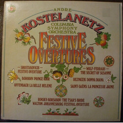 André Kostelanetz / Columbia Symphony Orchestra Festive Overtures Vinyl LP USED