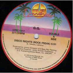 GQ / Rinder & Lewis / Secret Service Disco Nights (Rock Freak) / Lust / Flash In The Night USED VINYL 12INCH 33 S RPM