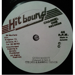 The Jays / Ranking Trevor Queen Majesty / When You Are In Love Vinyl 12" USED