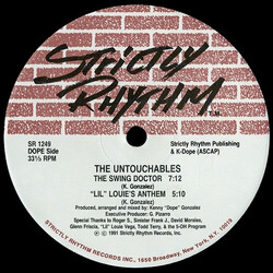 The Untouchables The Swing Doctor USED VINYL 12INCH 33 S RPM EP