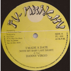 Danny Virgo I Made A Date (With My Baby Last Night) Vinyl 12" USED