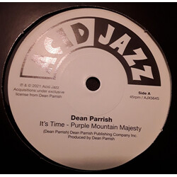 Dean Parrish It's Time-Purple Mountain Majesty USED VINYL 7INCH 45 RPM SINGLE LIMITED EDITION