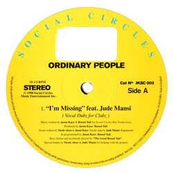 Ordinary People / Jude Mansi I'm Missing USED VINYL 12INCH 33 S RPM