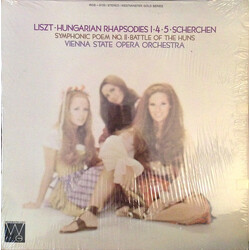 Franz Liszt / Hermann Scherchen / Orchester Der Wiener Staatsoper Hungarian Rhapsodies 1 • 4 • 5 / Symphonic Poem No. 11•Battle Of The Huns Vinyl LP U