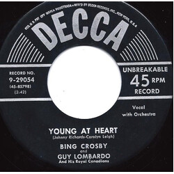 Bing Crosby / Guy Lombardo And His Royal Canadians Young At Heart / (Oh Baby Mine) I Get So Lonely USED VINYL 7INCH 45 RPM