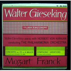 Walter Gieseking / Herbert von Karajan / Philharmonia Orchestra / Wolfgang Amadeus Mozart / César Franck Concerto No. 23 In A Major For Piano And Orch