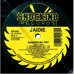 Jaidie Answer My Cry USED VINYL 12INCH 33 S RPM