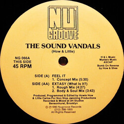 The Sound Vandals Feel It / Extasy (What Is It?) USED VINYL 12INCH 45 RPM